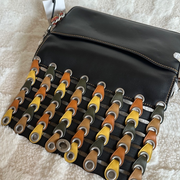 NWT!RARE! Coach 1941 Women's Shoulder Bag Dinky With Colorblock Coach Link 86831 - Picture 3 of 15